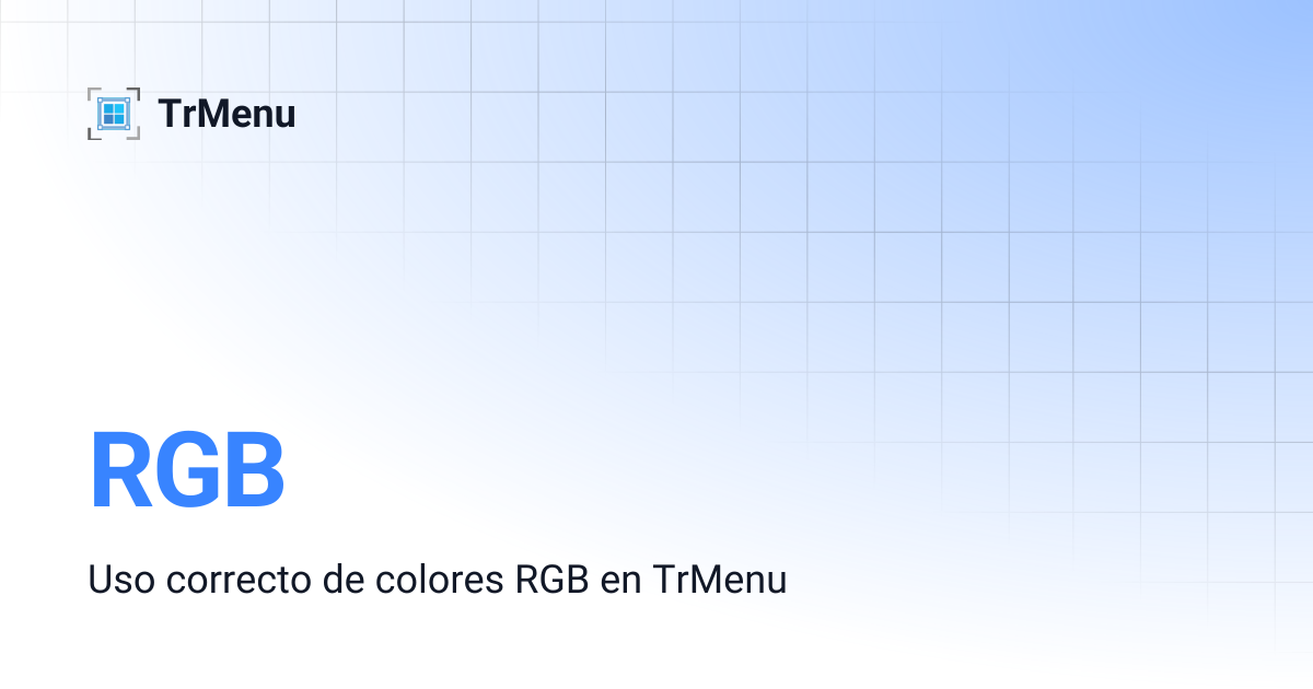 RGB | TrMenu